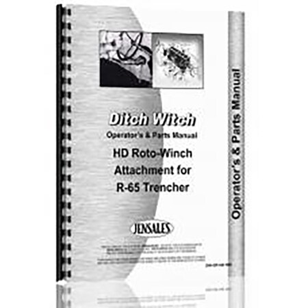 New Operators Plus Parts Manual For Ditch Witch HD RotoWitch Attachment Trencher